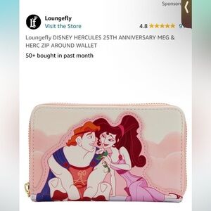 Loungefly Disney Hercules wallet NWT